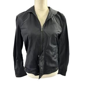 Derek Lam For Design Nation Black Lightweight Zip-Up Athletic Jacket Size S